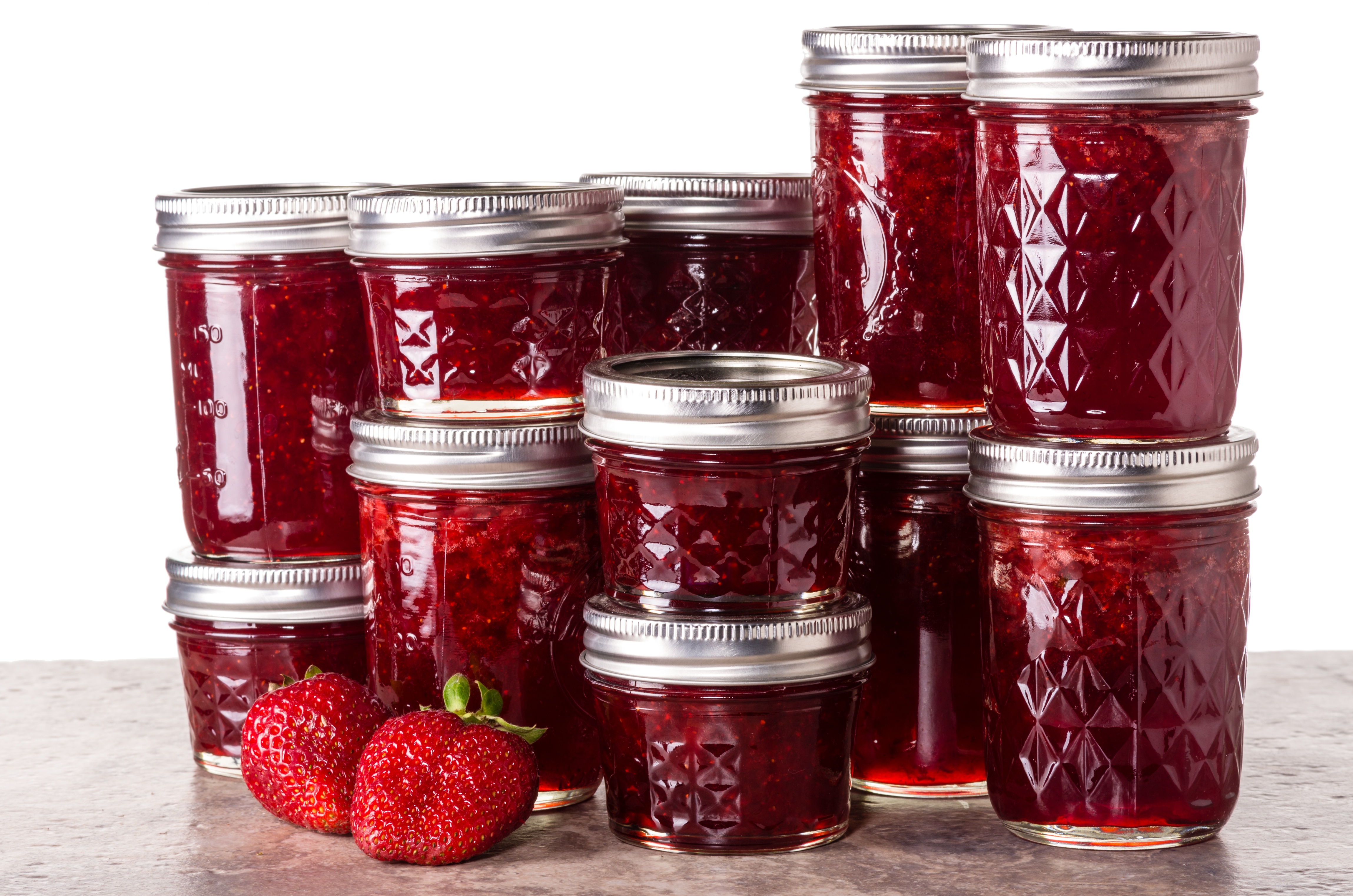 Jams in jars